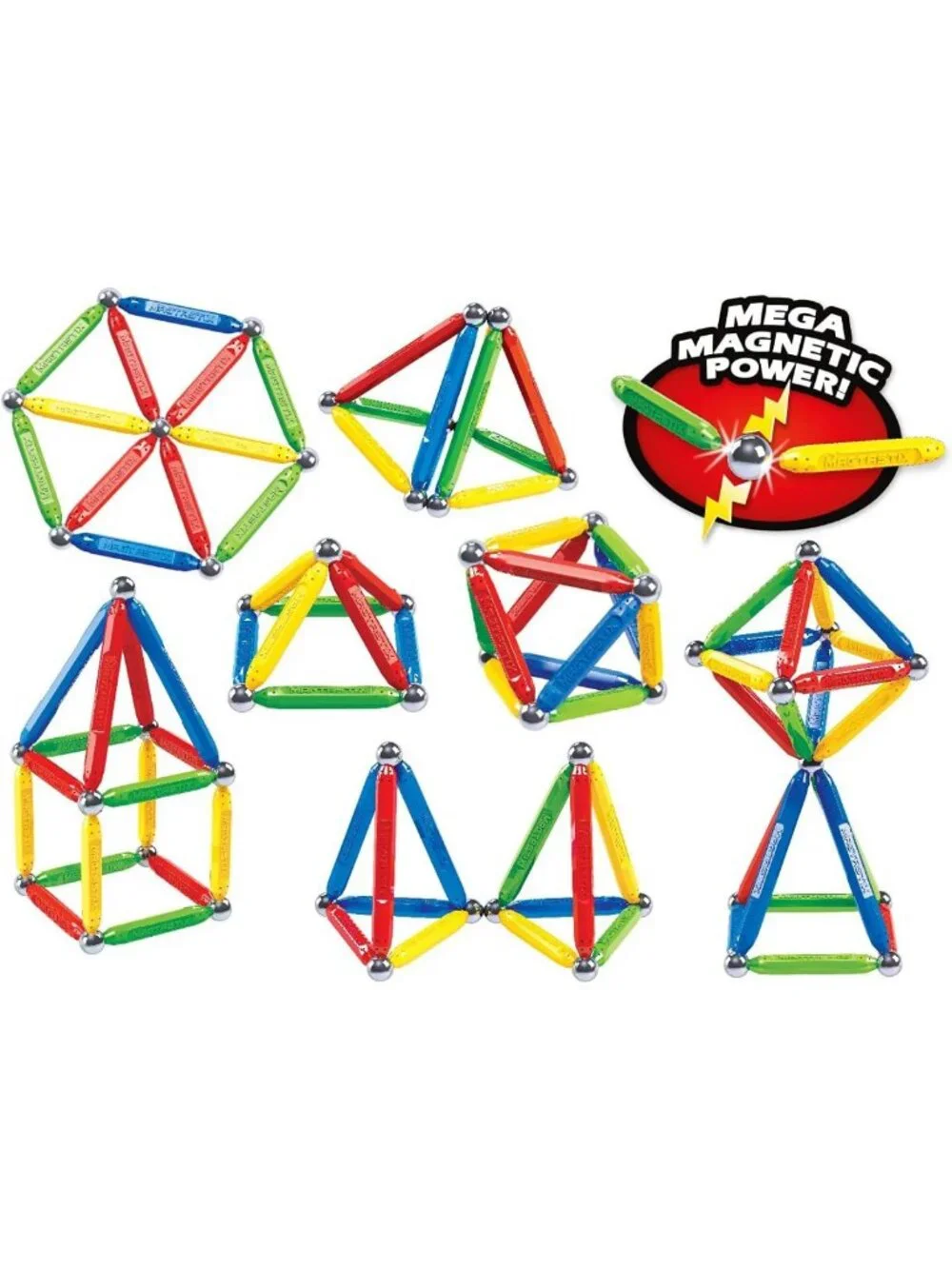 Creative Building Kit with Magnetic Balls & Rods - 45 Pieces for Ages 6